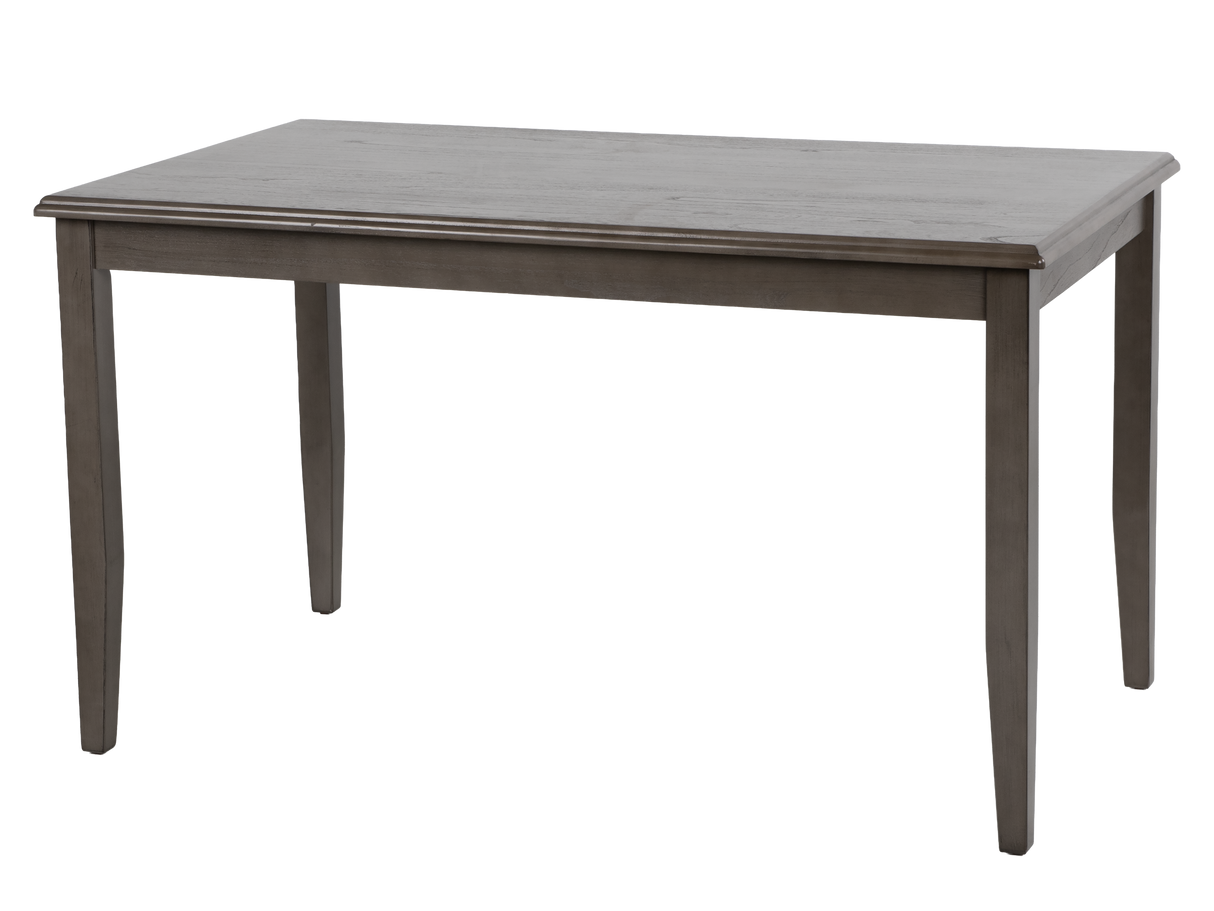 Contemporary Gray 6-Piece Dining Room Set with Upholstered Chairs & Bench