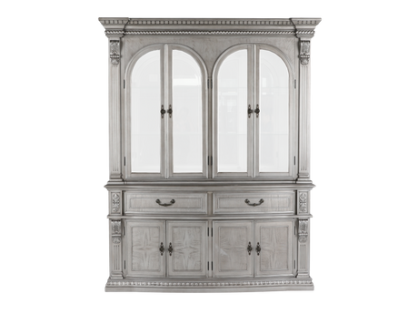 Grand-Platinum Hutch & Buffet/ China Cabinet by Mollai Collections | Bel Furniture