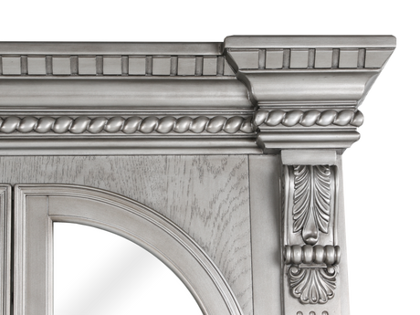 Grand-Platinum Hutch & Buffet/ China Cabinet by Mollai Collections | Bel Furniture