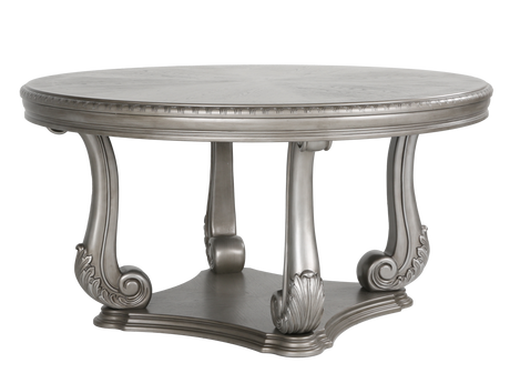 Grand-Platinum 5 Piece Round Dining Room Set by Mollai Collections | Bel Furniture
