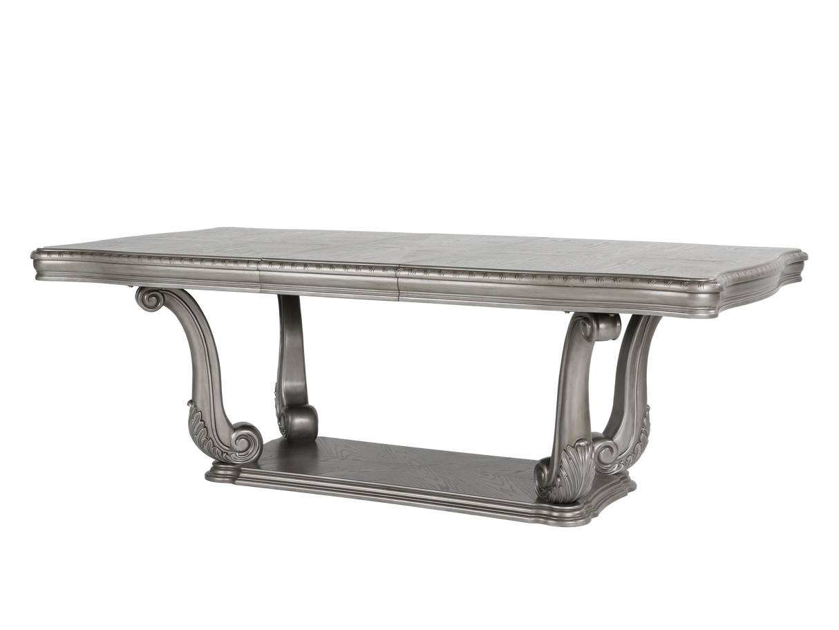 Grand-Platinum 9 Piece Dining Room Set by Mollai Collections | Bel Furniture