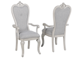 Antique White 9-Piece Traditional Dining Room Set with 6 Side Chairs & 2 Armchairs