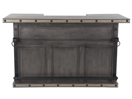 3-Piece Rustic Bar Set with Storage & Barstools by Mollai Collections | Bel Furniture