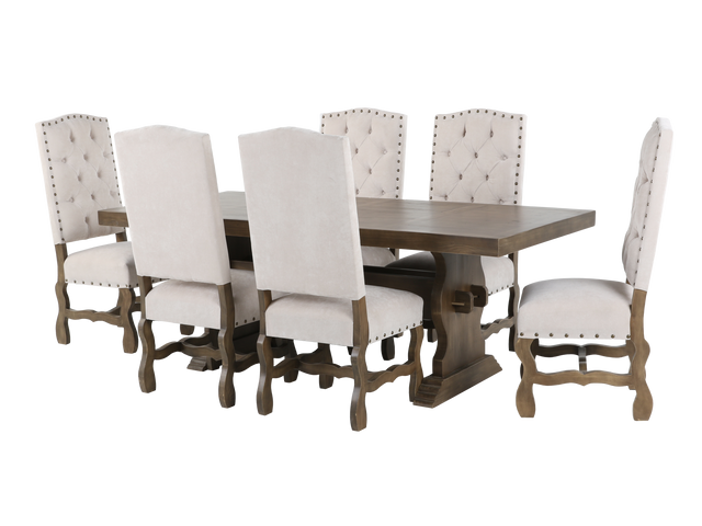 7 Piece Dining Room Set by Mollai Collections | Bel Furniture