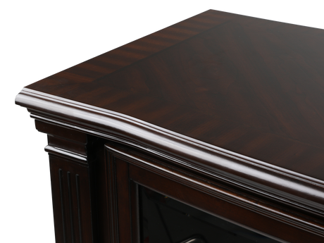 Grand-Cherry 5 Piece Entertainment Center by Mollai Collections | Bel Furniture