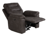 Contemporary Gray 3-Piece Power Reclining Living Room Set with Console & Cup Holders