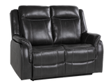 Dark Grey 3-Piece Reclining Living Room Set with Power Reclining Sofa, Drop-Down Table & Power Recliner