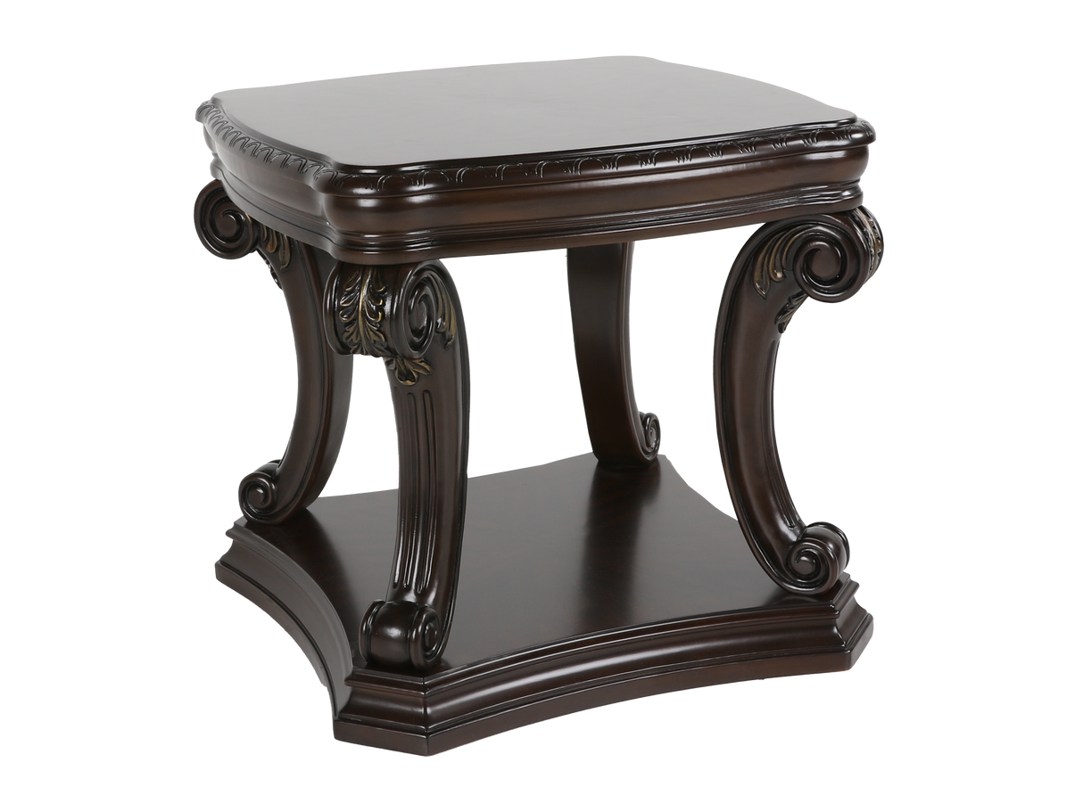 Grand-Cherry 3 Piece Coffee Table Set by Mollai Collections | Bel Furniture