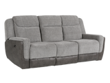 Gray Power Reclining 3-Piece Living Room Set with USB Charging – Sofa, Loveseat & Recliner