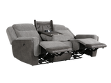 Gray Power Reclining 3-Piece Living Room Set with USB Charging – Sofa, Loveseat & Recliner