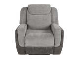 Gray Power Reclining 3-Piece Living Room Set with USB Charging – Sofa, Loveseat & Recliner