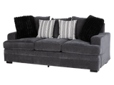 2-Piece Charcoal Contemporary Sofa & Loveseat Set