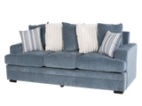 Jessica Light Blue 2-Piece Sofa & Loveseat Set