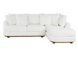 2 Piece Right Arm Facing Chaise Sectional by Sara Collections | Bel Furniture