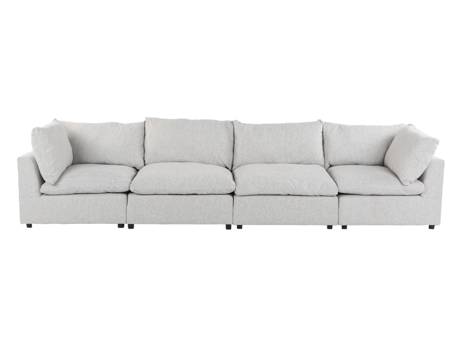 Cloud 4 Piece Modular Sectional - 2 Armless Chair + 2 Corners