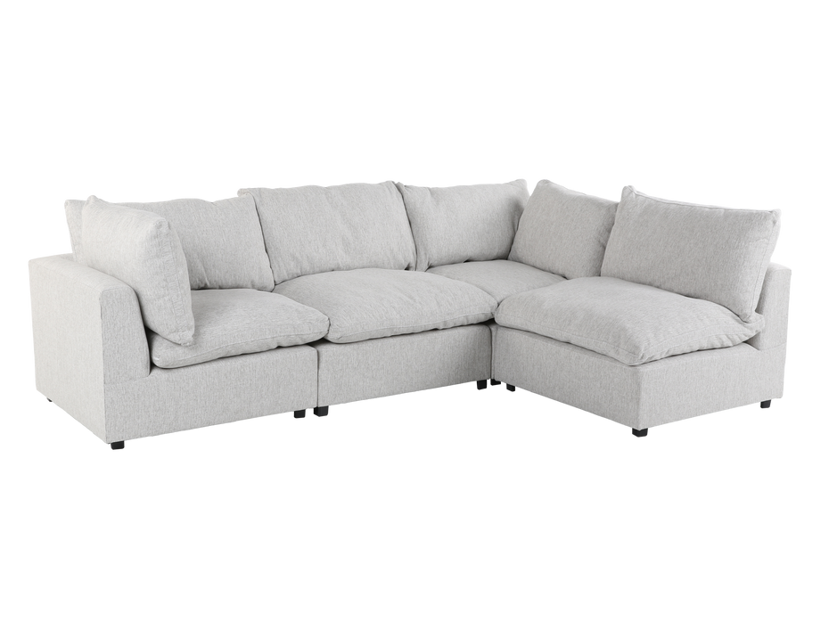 Cloud 4 Piece Modular Sectional - 2 Armless Chair + 2 Corners