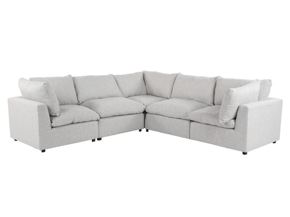 Cloud 5 Piece Modular Sectional - 3 Corners + 2 Armless chairs