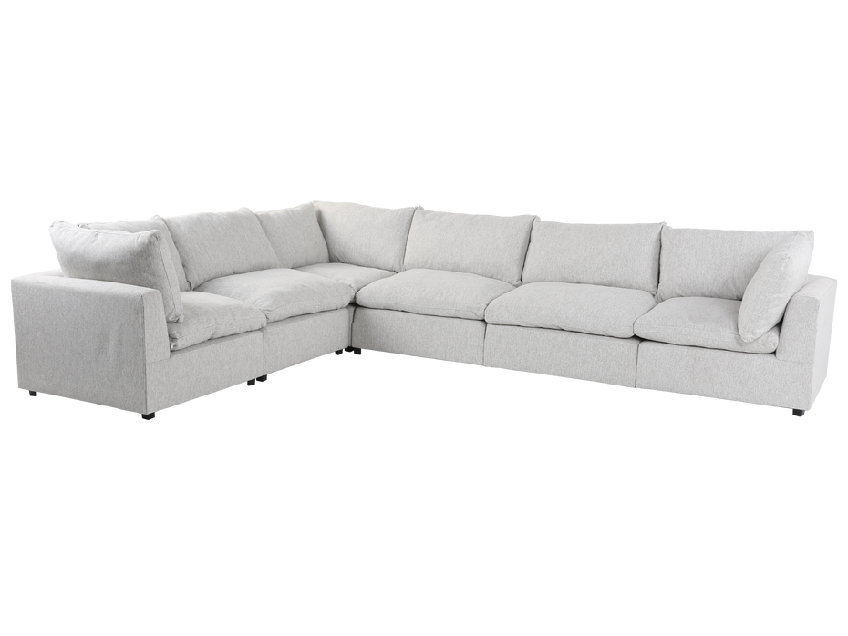 Cloud 6 Piece Modular Sectional - 3 Corners + 3 Armless Chairs