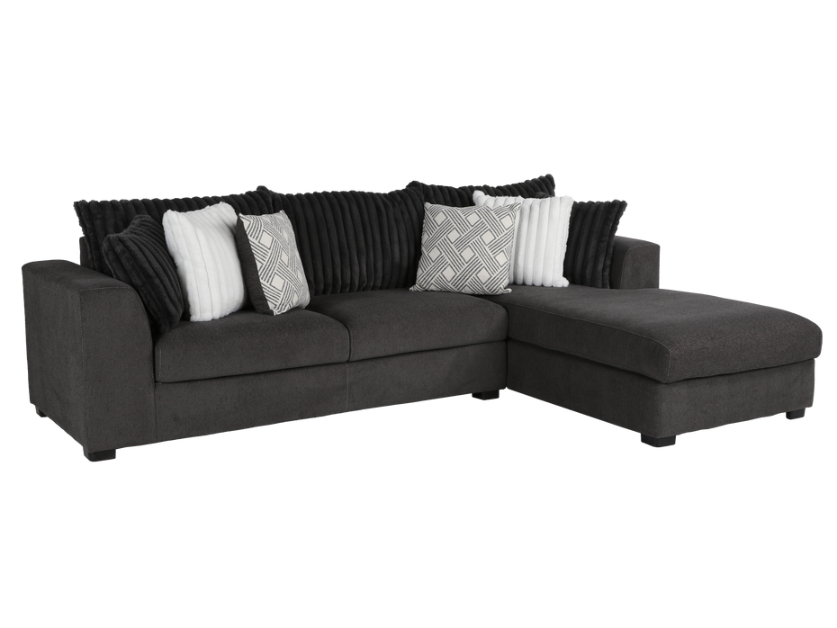 2 Piece Monaco Right Arm Facing Chaise Sectional - AIREA STONE