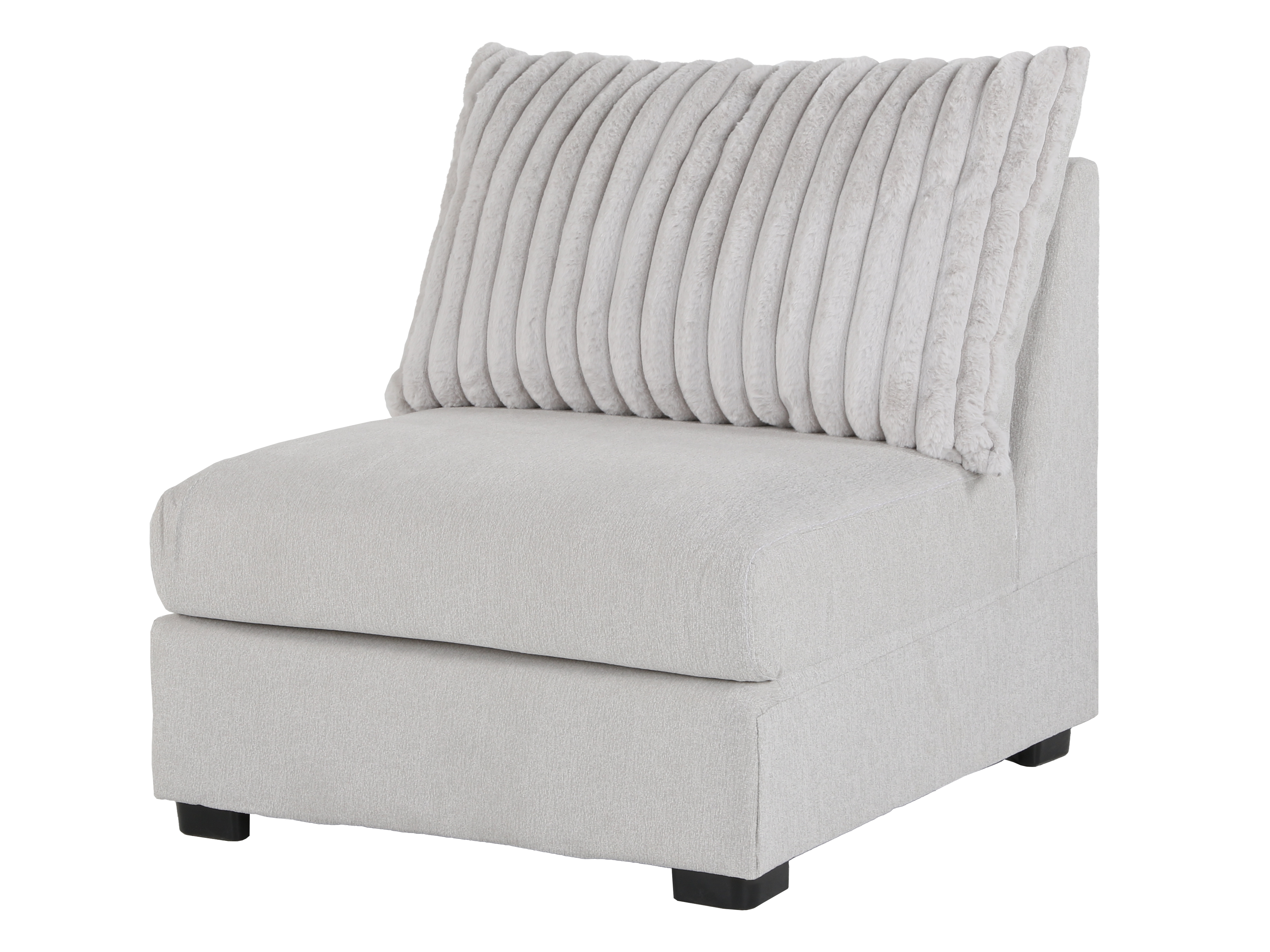 Monaco Armless Chair - AIREA SILVER