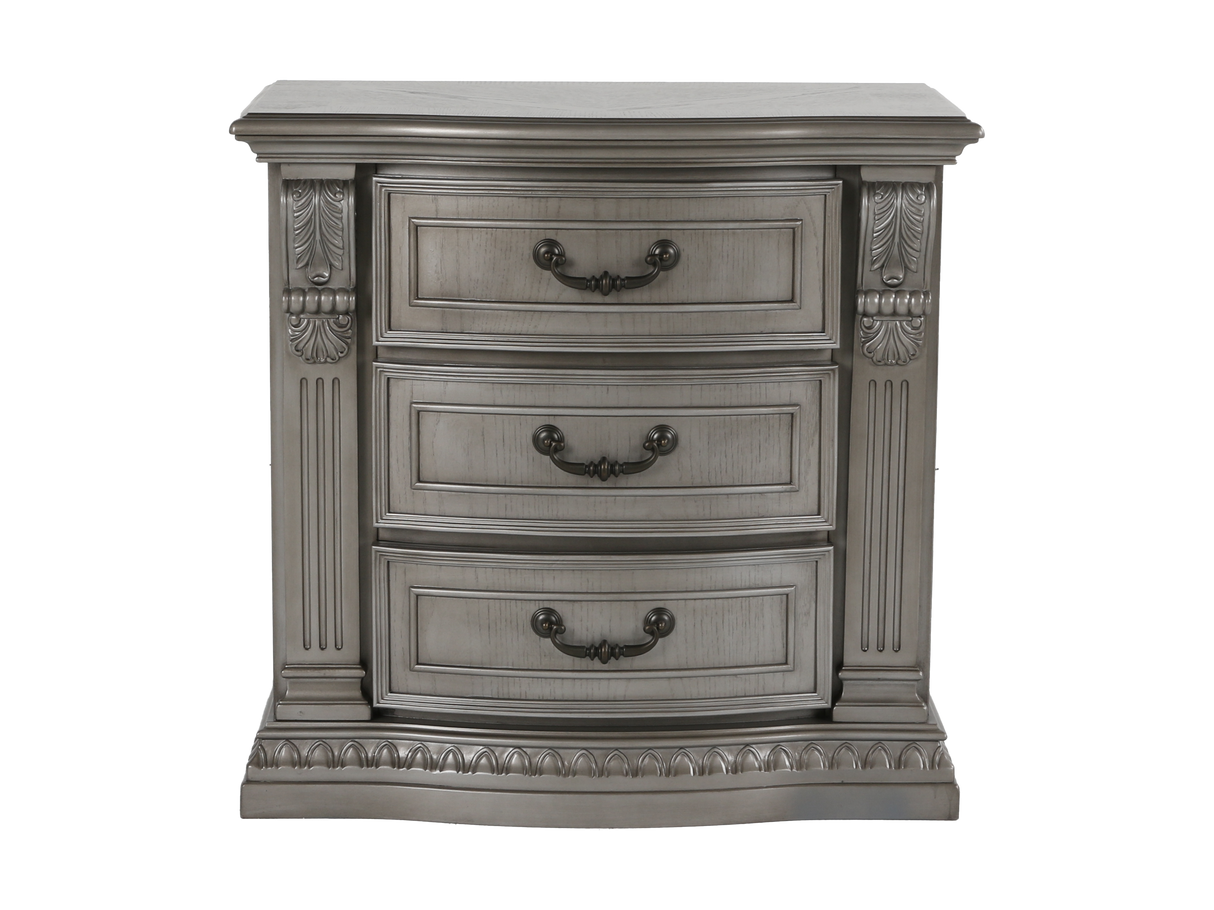 Grand-Platinum 6 PIECE QUEEN BEDROOM SET by Mollai Collections | Bel Furniture