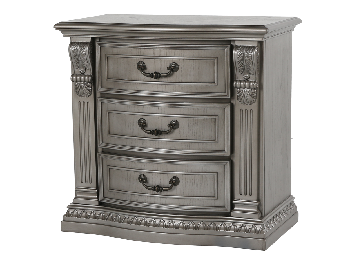 Grand-Platinum 6 PIECE QUEEN BEDROOM SET by Mollai Collections | Bel Furniture