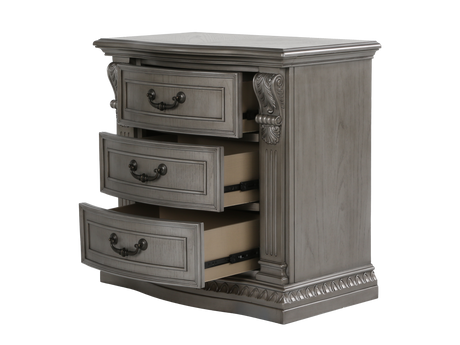 Grand-Platinum 6 PIECE QUEEN BEDROOM SET by Mollai Collections | Bel Furniture