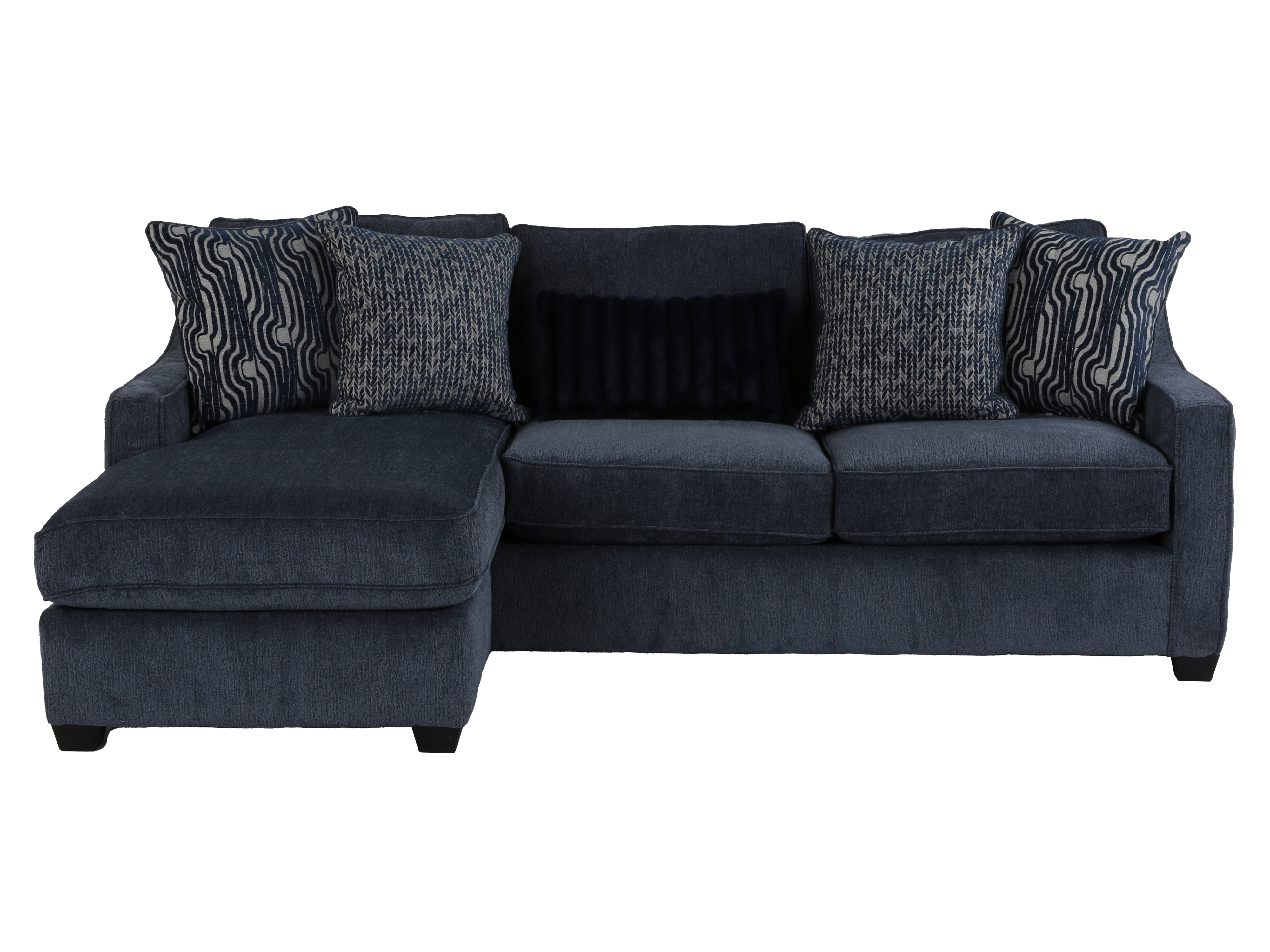 Left Arm Facing Chaise Sofa- Bowmore Navy