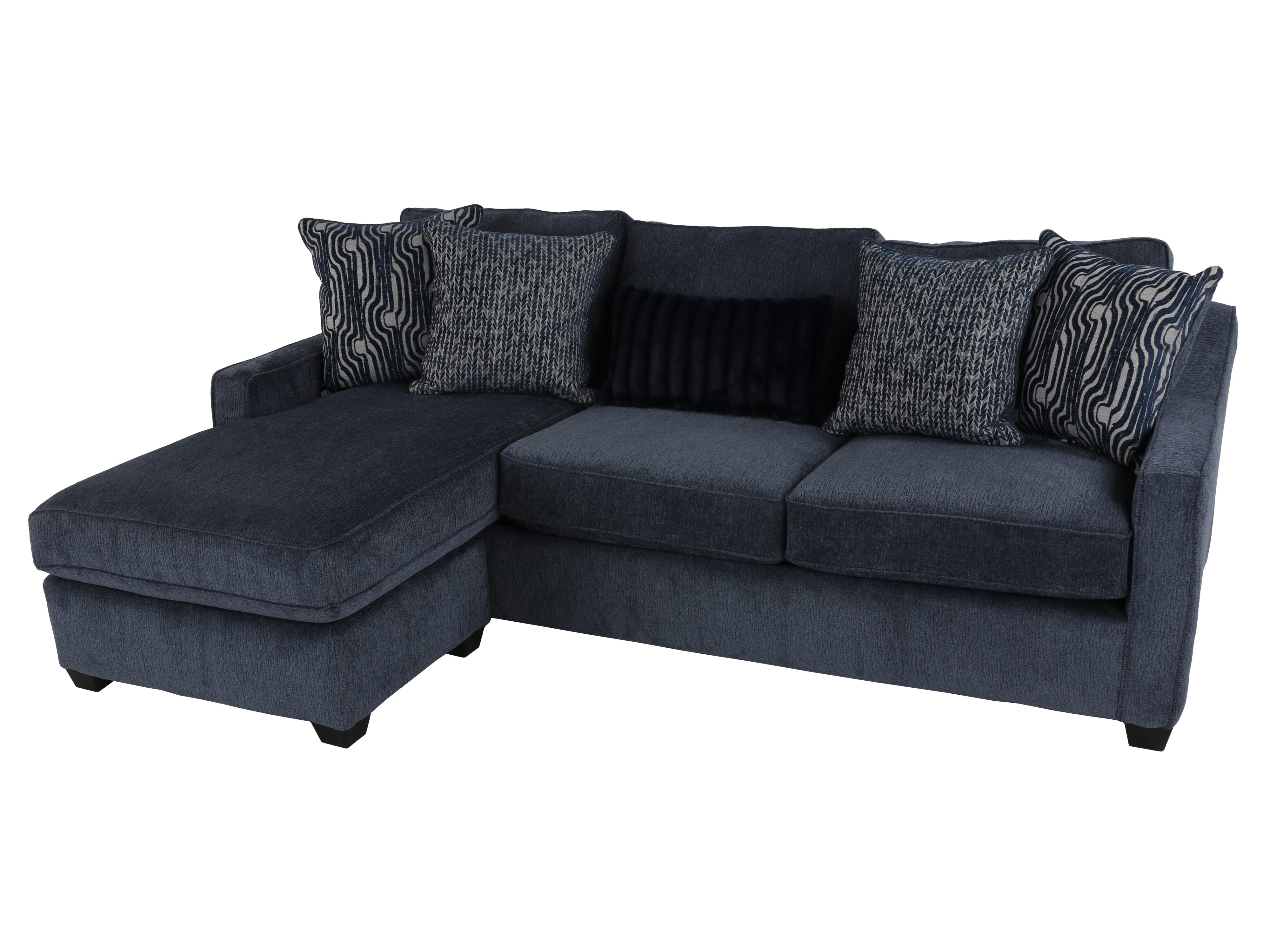 Left Arm Facing Chaise Sofa- Bowmore Navy