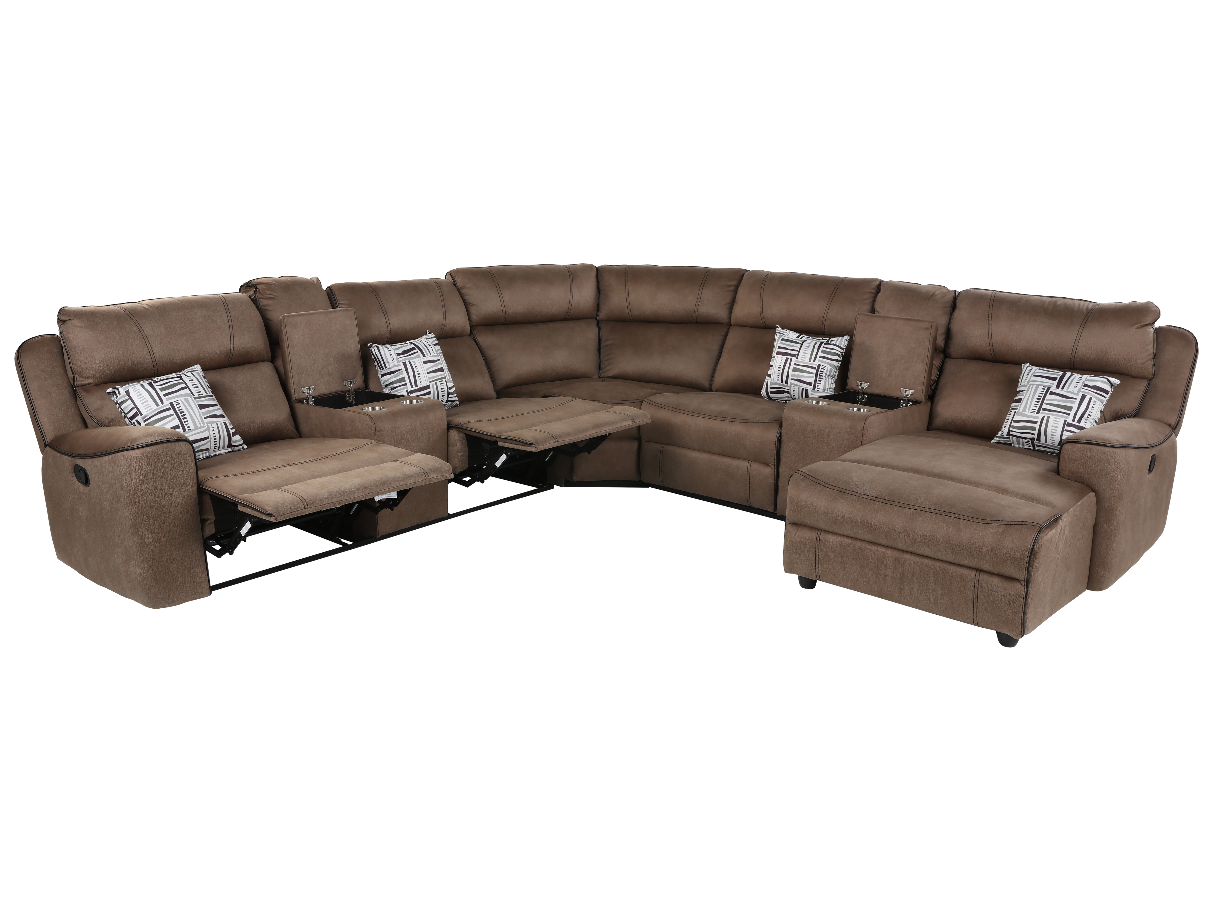 4 PIECE RECLINING SECTIONAL