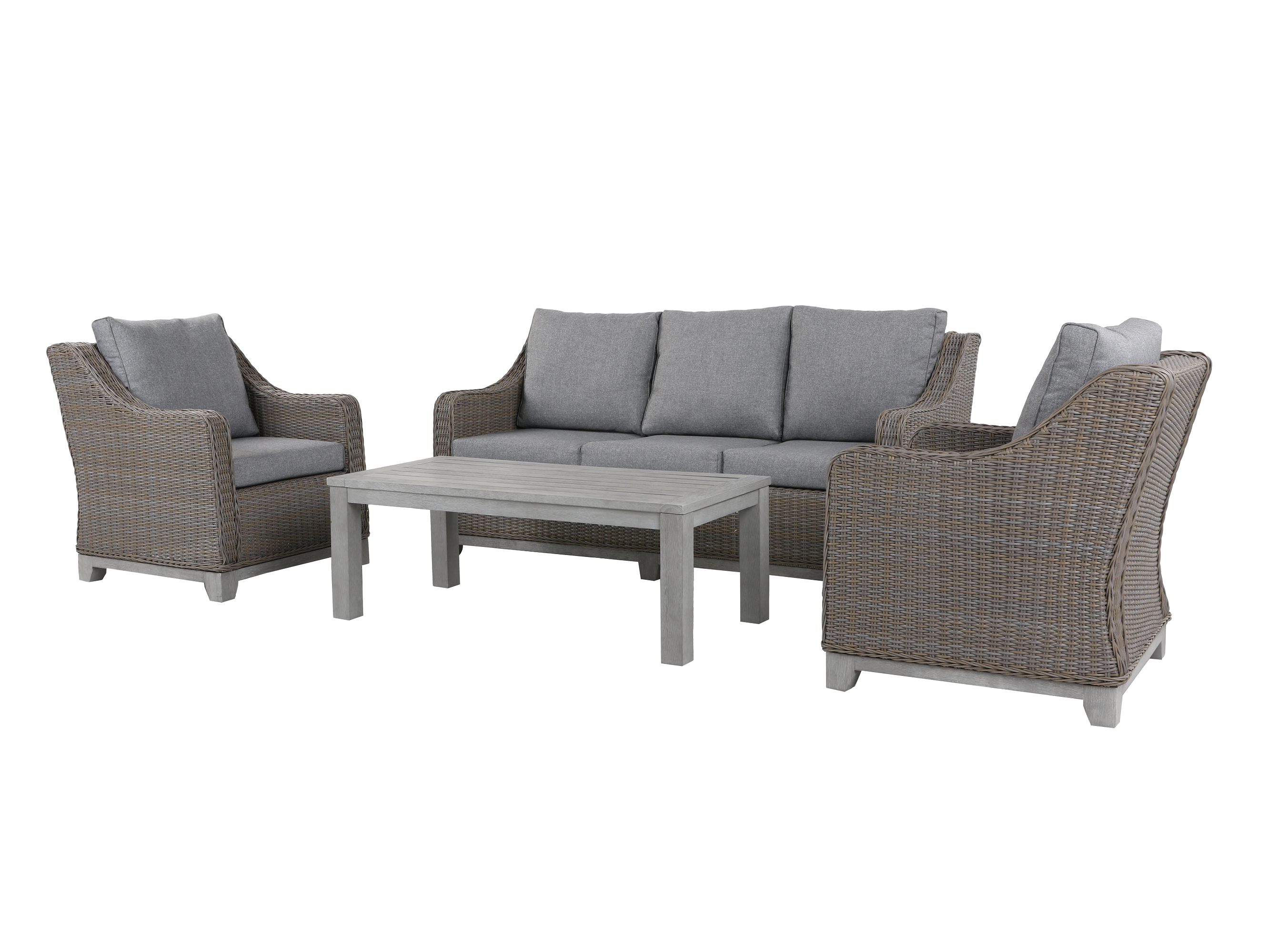 4 Piece Patio Lounge Set