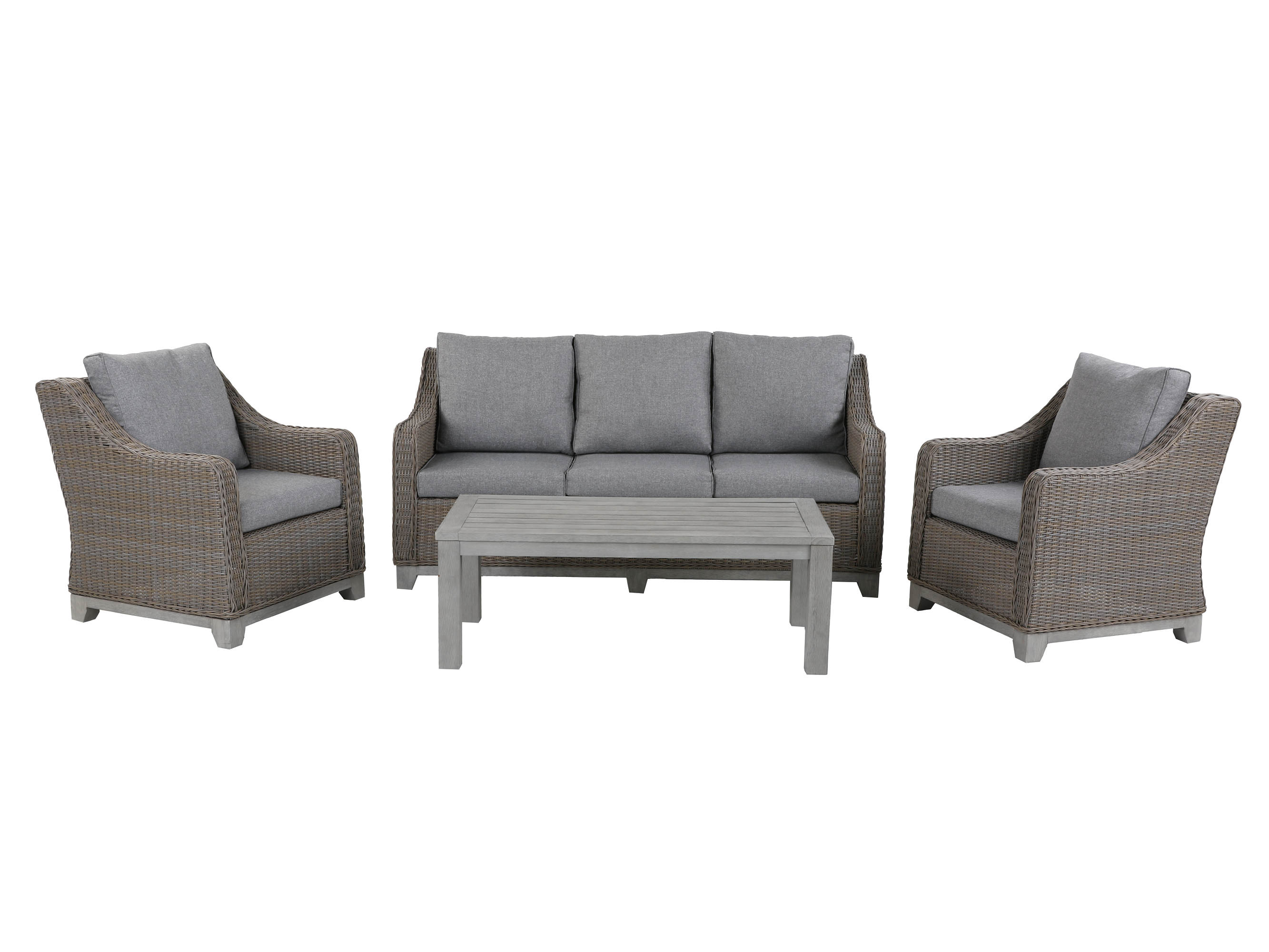 4 Piece Patio Lounge Set