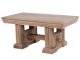 Rustic Brown Farmhouse 3-Piece Coffee Table Set with Pedestal Design