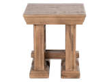 Rustic Brown Farmhouse 3-Piece Coffee Table Set with Pedestal Design