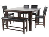 6 Piece Pub Dining Room Set by Mollai Collections | Bel Furniture