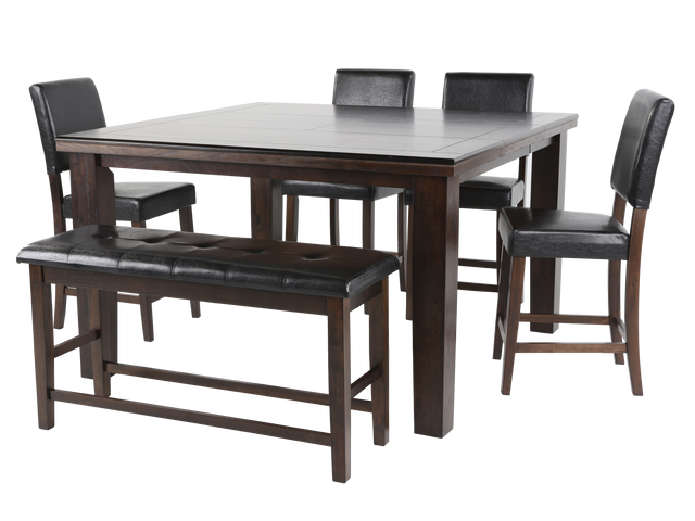 6 Piece Pub Dining Room Set by Mollai Collections | Bel Furniture