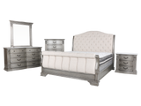Grand-Platinum 6 PIECE QUEEN BEDROOM SET by Mollai Collections | Bel Furniture