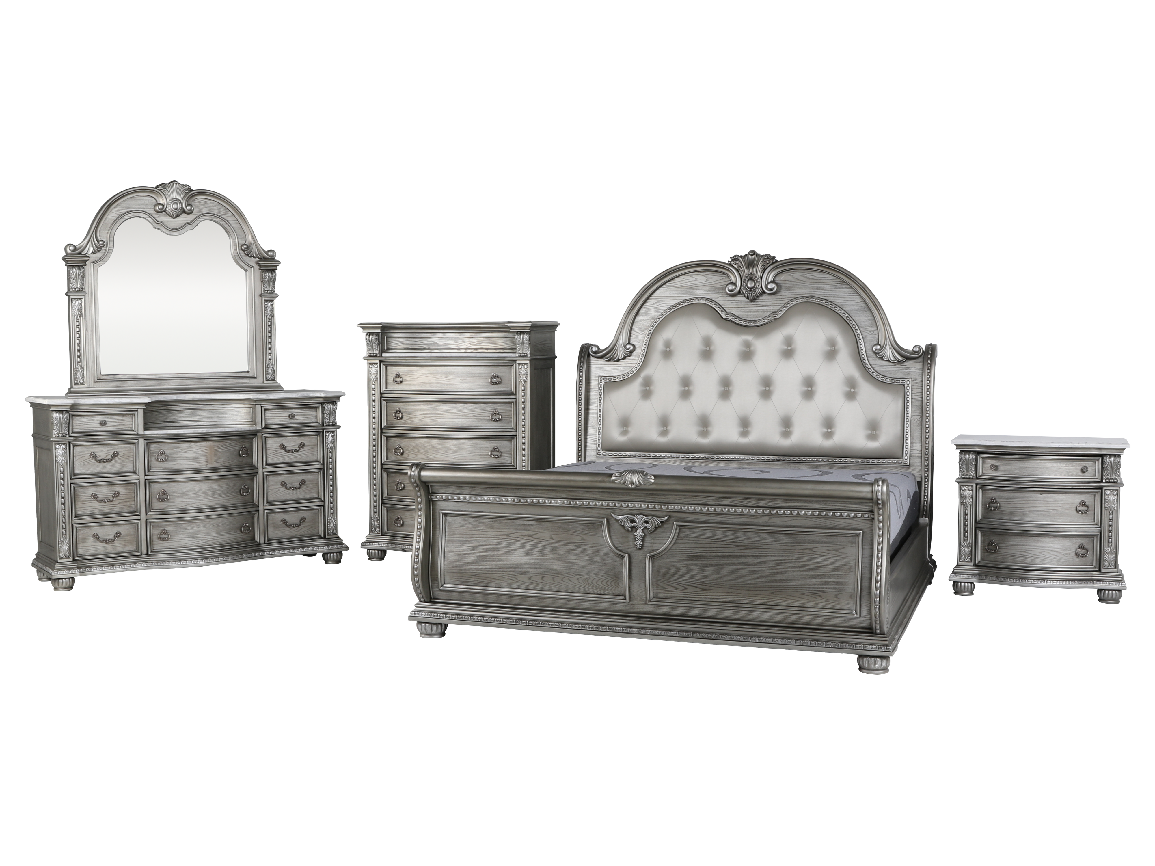 6 PIECE BEDROOM SET