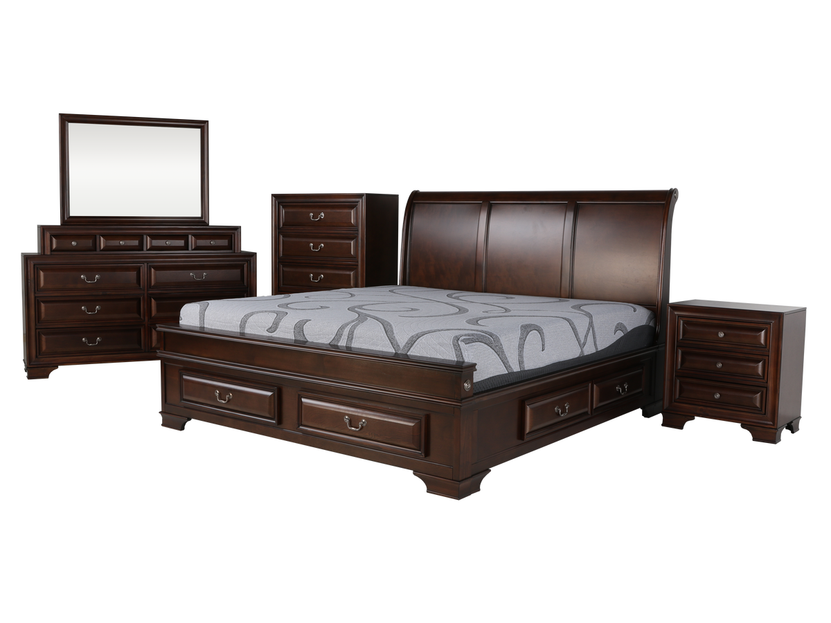 6 Piece Bedroom Set by Mollai Collections | Bel Furniture