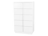 White Modern Bedroom Chest with Drawers