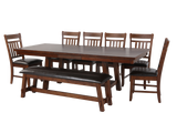 8 Piece Extendable Dining Room Set by Mollai Collections | Bel Furniture