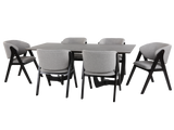 7 Piece Modern Dining Set by Mollai Collections | Bel Furniture