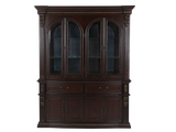 Grand-Cherry Hutch & Buffet/ China Cabinet by Mollai Collections | Bel Furniture