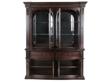 Grand-Cherry Hutch & Buffet/ China Cabinet by Mollai Collections | Bel Furniture