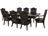 Grand-Cherry 9 Piece Dining Room Set by Mollai Collections | Bel Furniture
