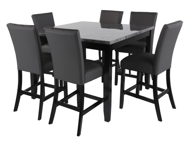 7 Piece Pub Dining Room Set by Mollai Collections | Bel Furniture