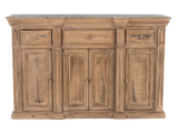 Rustic Solid Wood 75" Buffet Server in Distressed Honey Brown