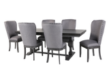 CHARLES-GREY 7 PIECE DINING ROOM SET by Mollai Collections | Bel Furniture