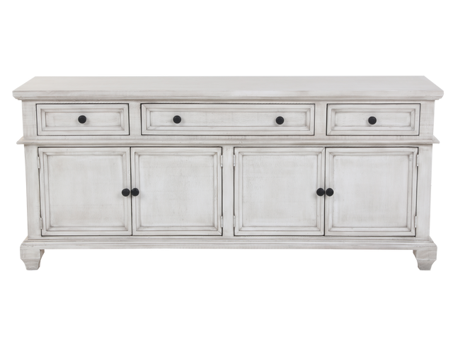 Charles-Nero White TV STAND / ACCENT CABINET by Mollai Collections | Bel Furniture