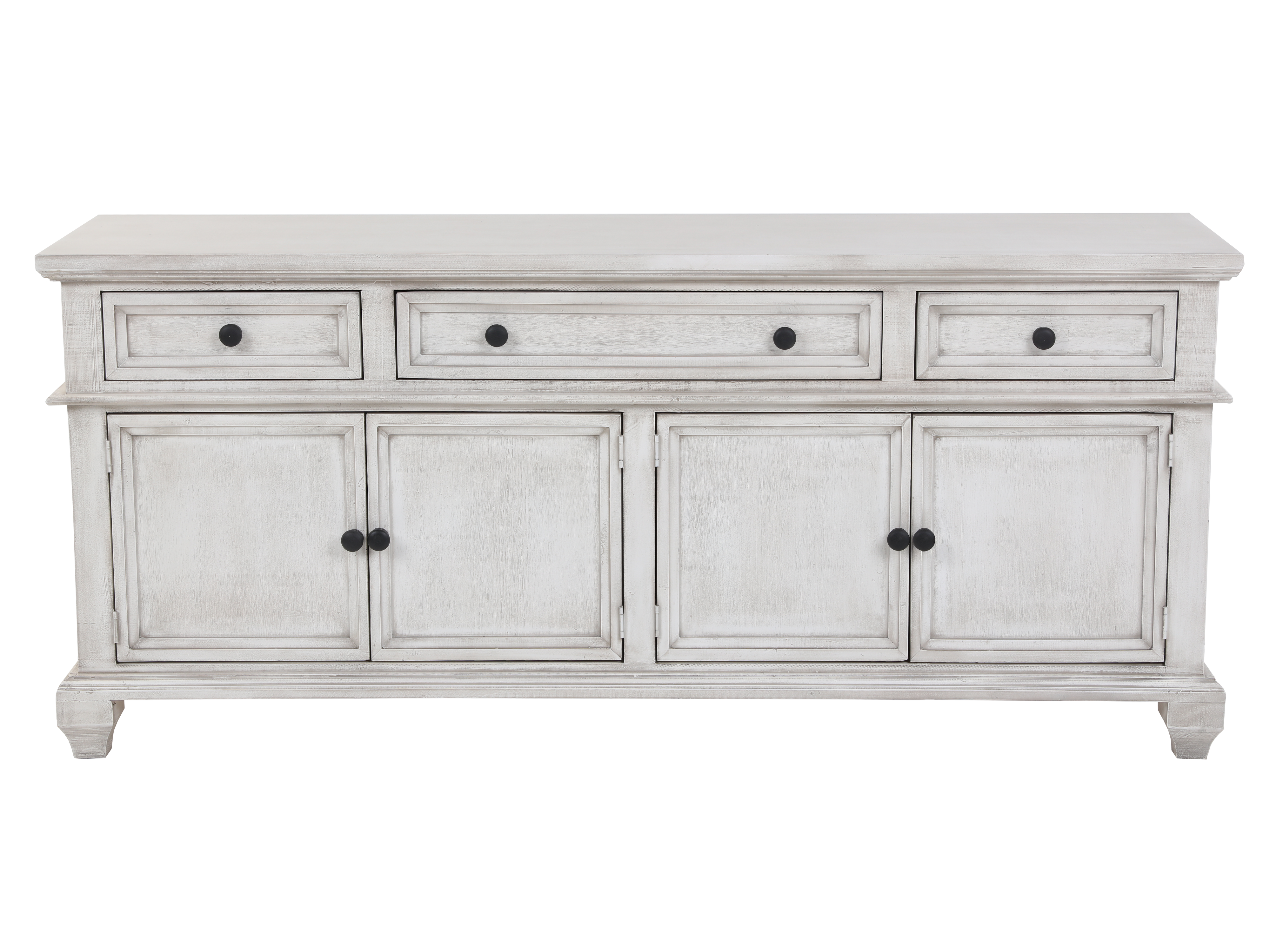 Charles-Nero White TV STAND / ACCENT CABINET